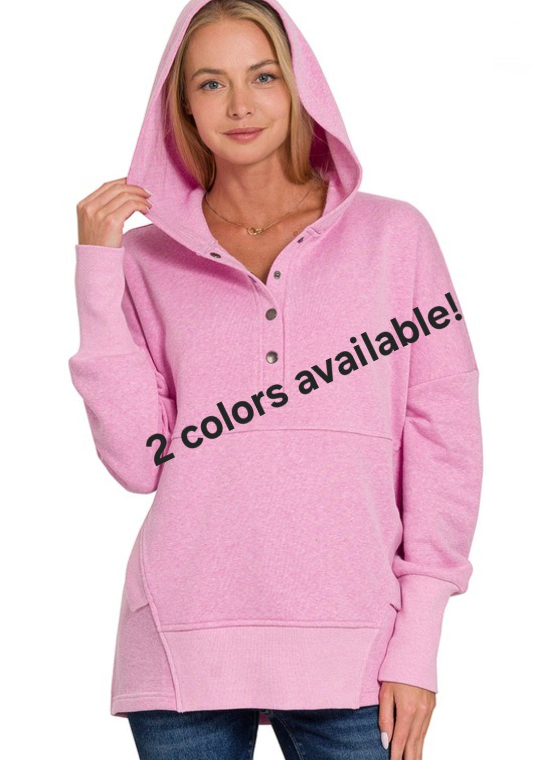 Half Button Hoodie