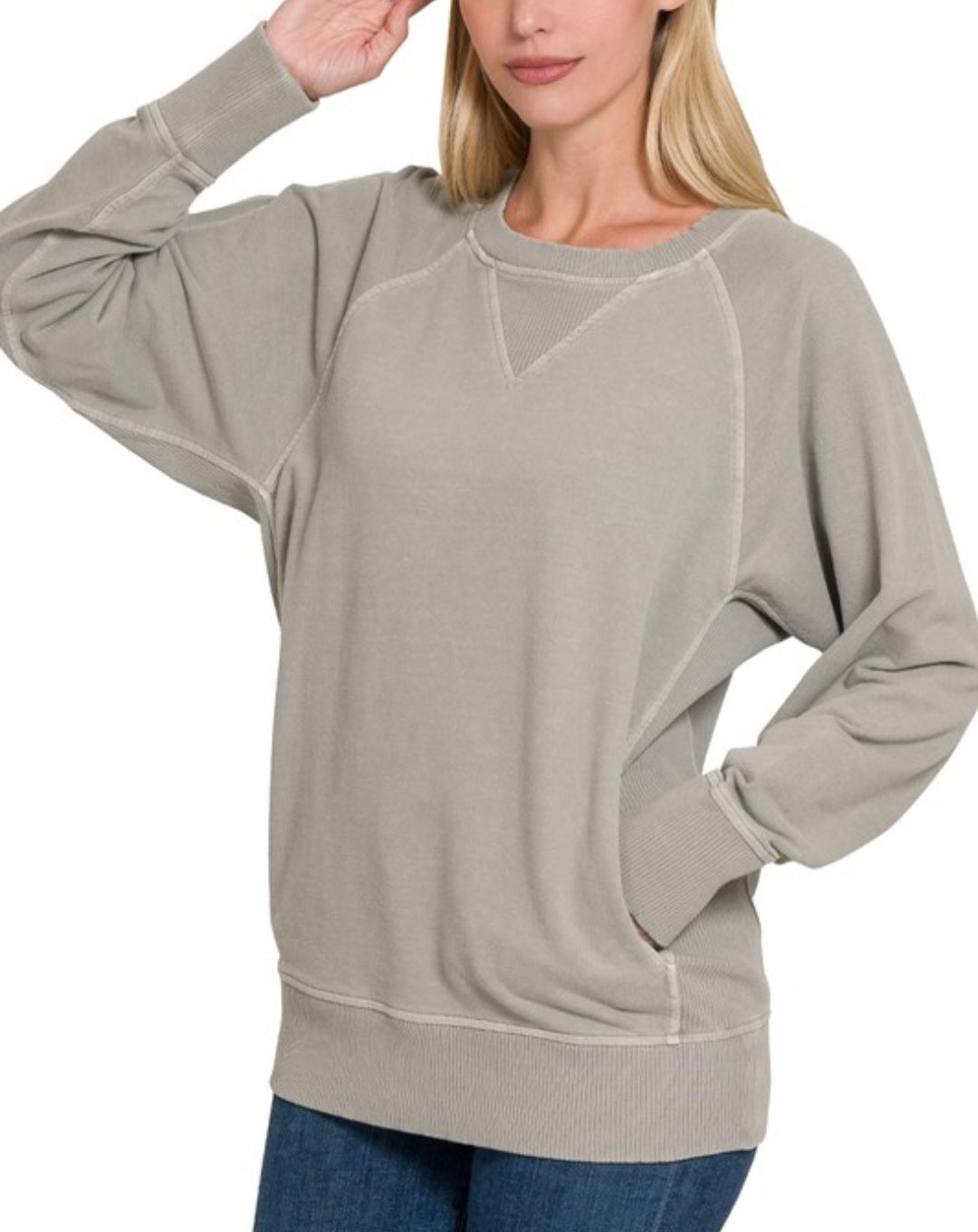 Pigment Dyed Crewneck Sweatshirt