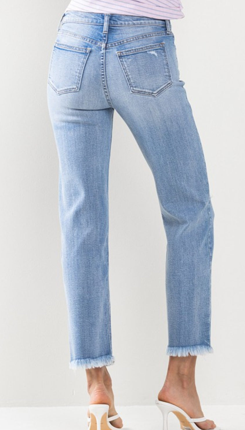 Midrise Slim Straight Jean