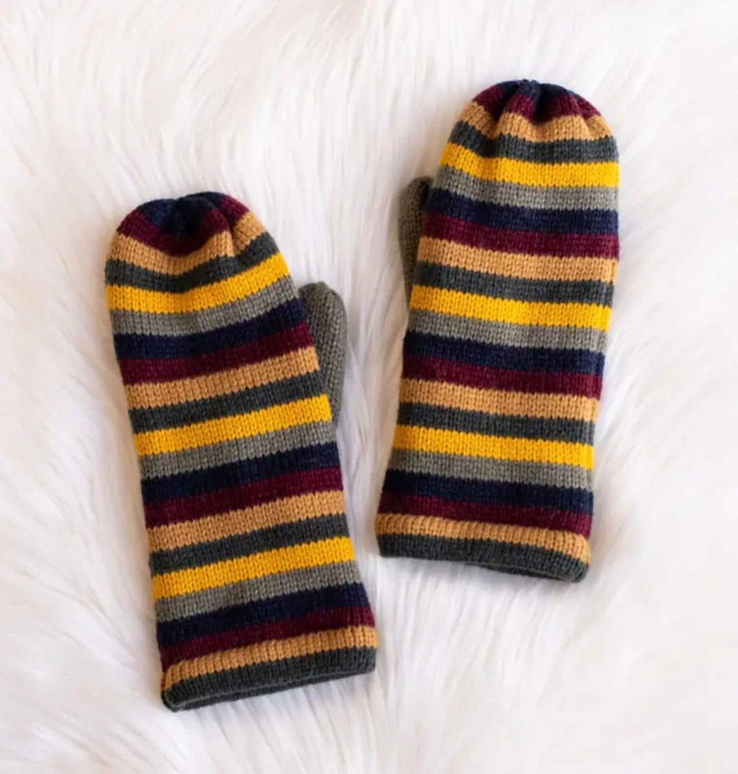 Stripe Mittens