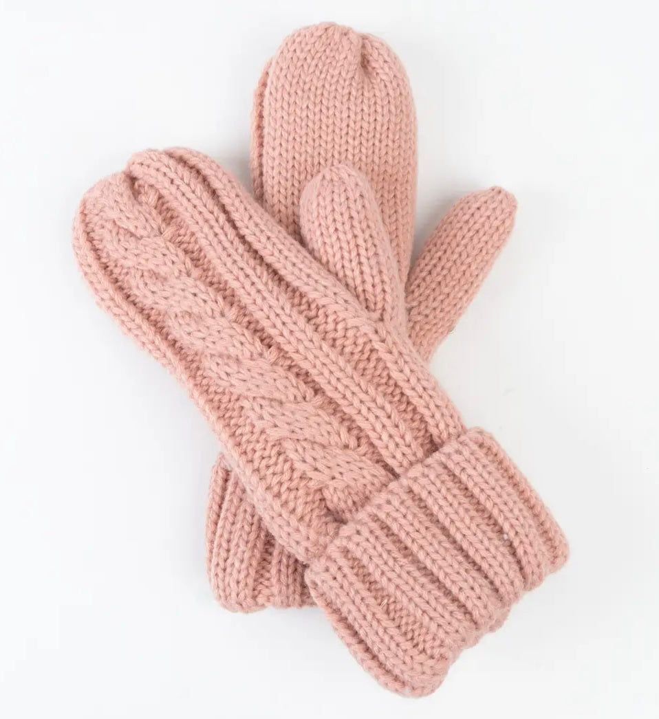 Cable Knit Mittens