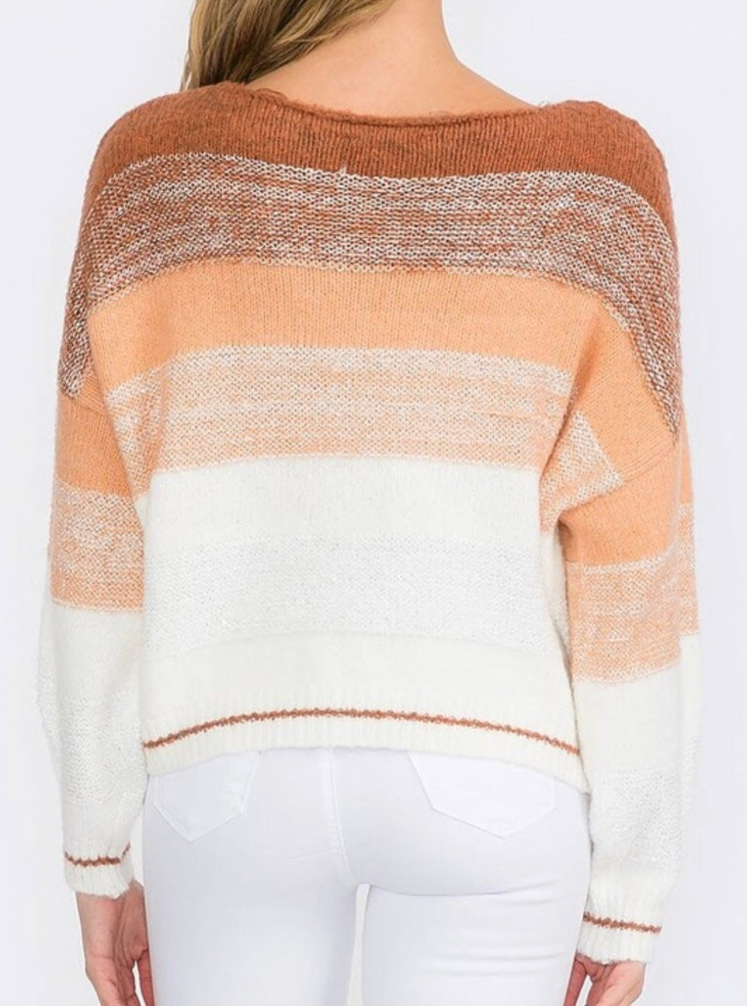 Rust Boat Neck Sweater
