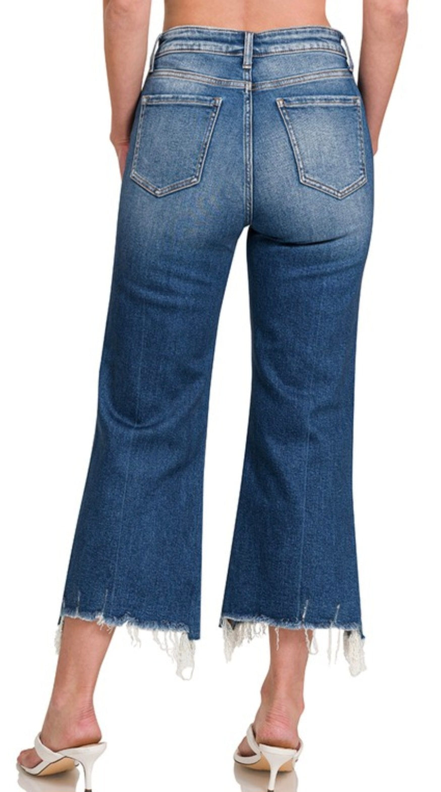 Dark Wash Crop Jeans