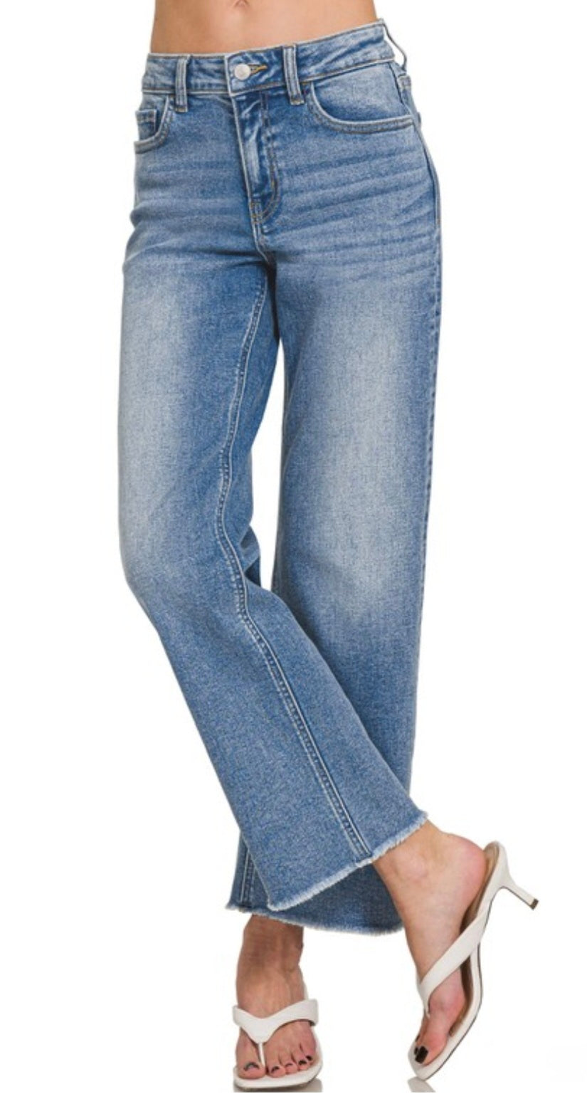 Medium Wash Straight Leg Jean
