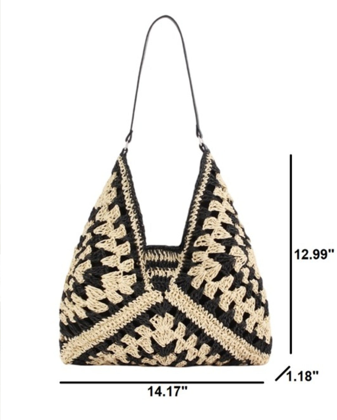 Mocha Crochet Bucket Bag