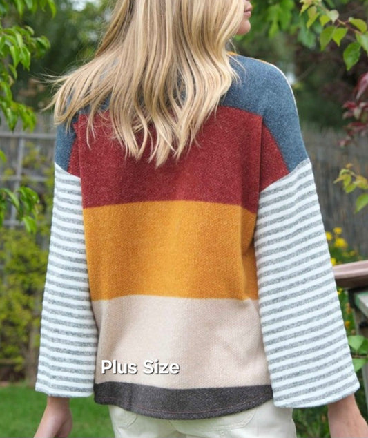 Color Block Stripe PLUS