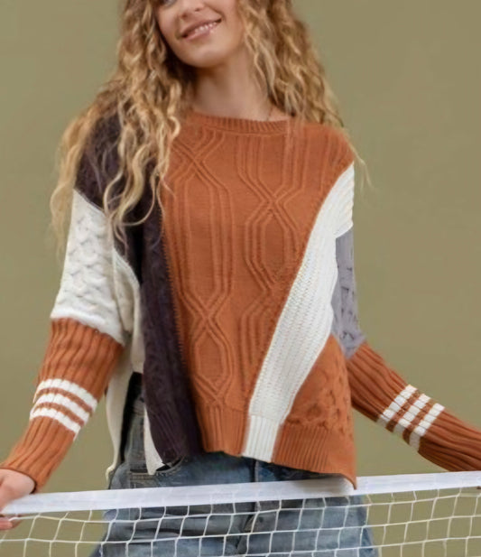 Sienna Color Block Sweater