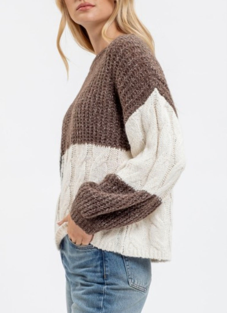 Brown Multi Sweater