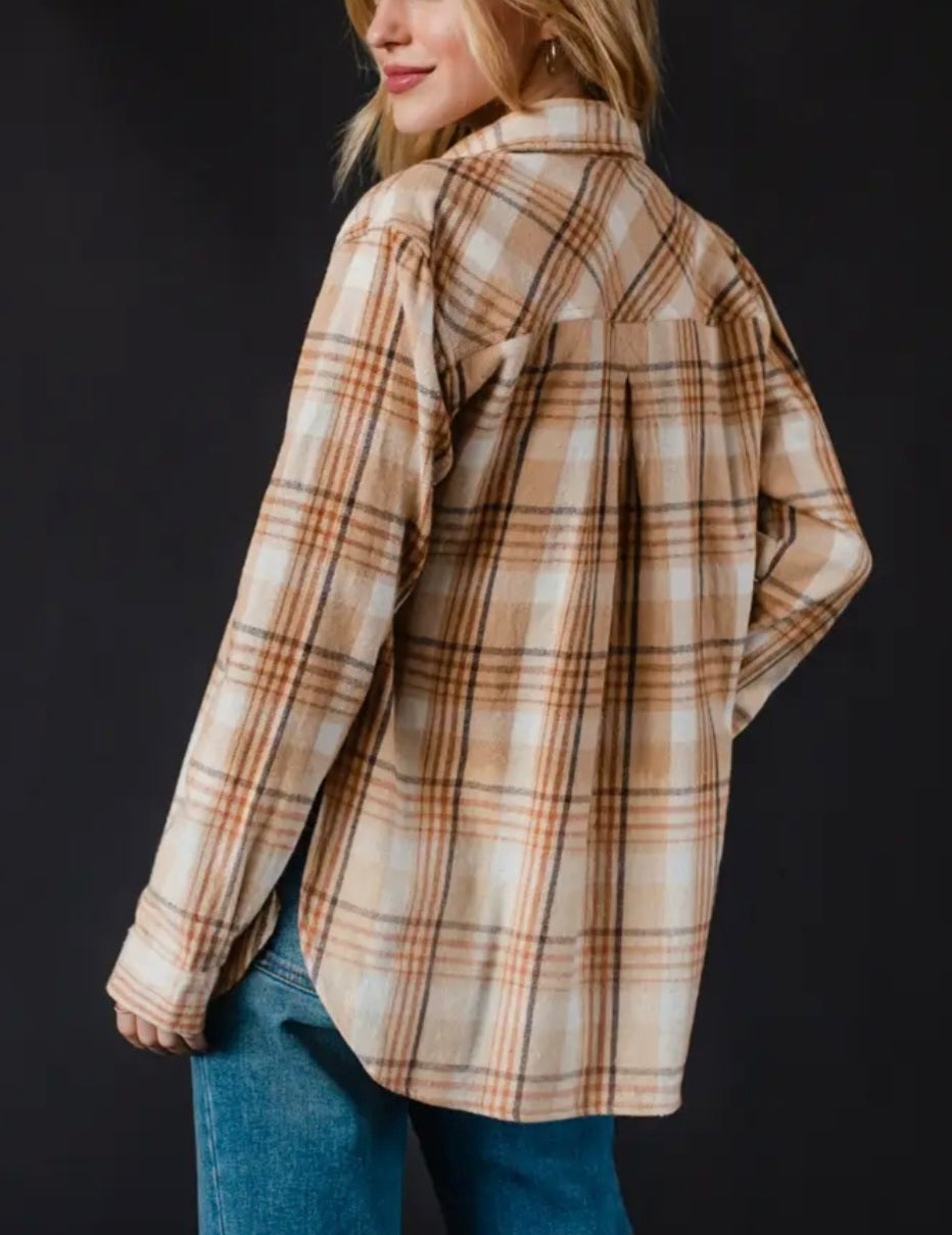 Camel Dip Dyed Flannel