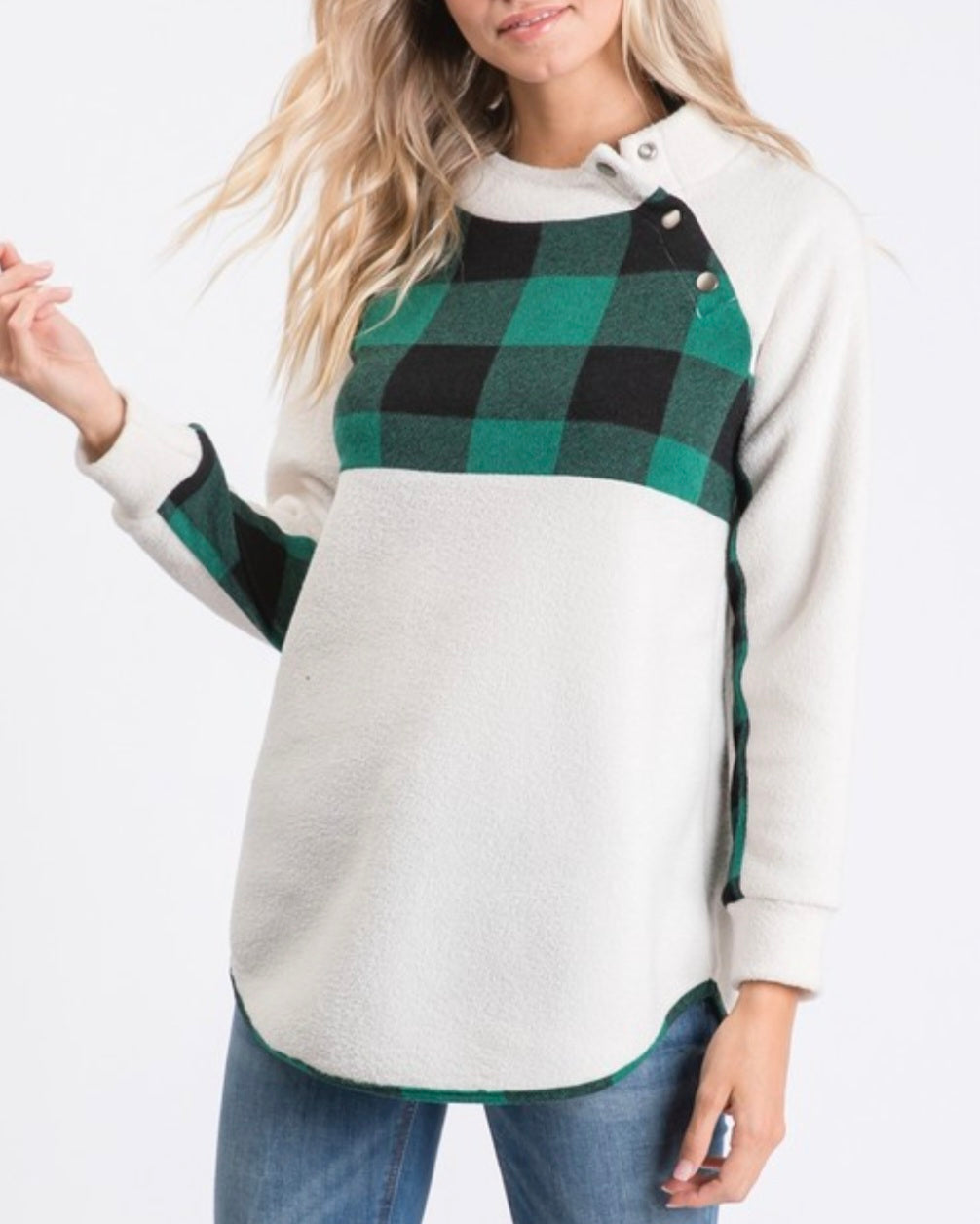 Green Plaid Fleece