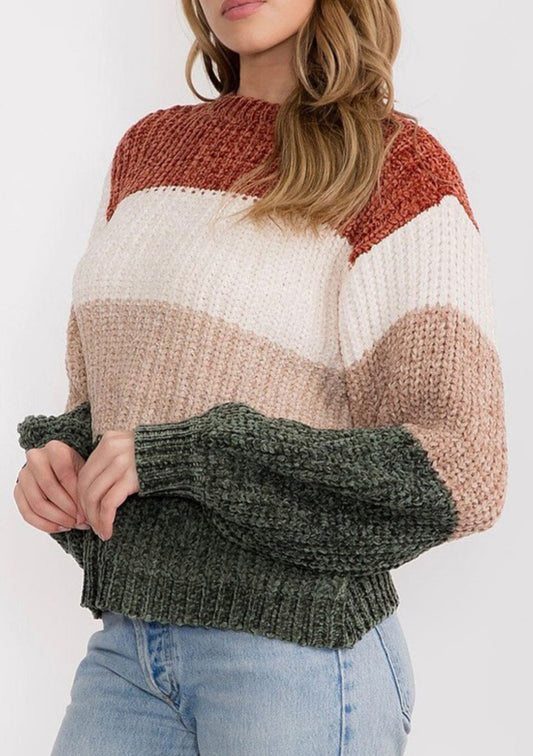 Rust Stripe Sweater