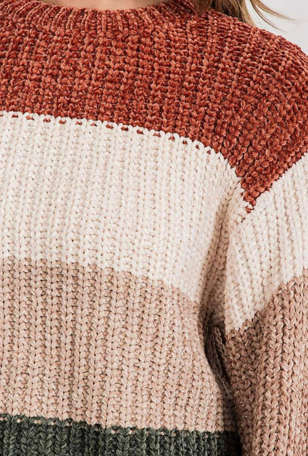 Rust Stripe Sweater