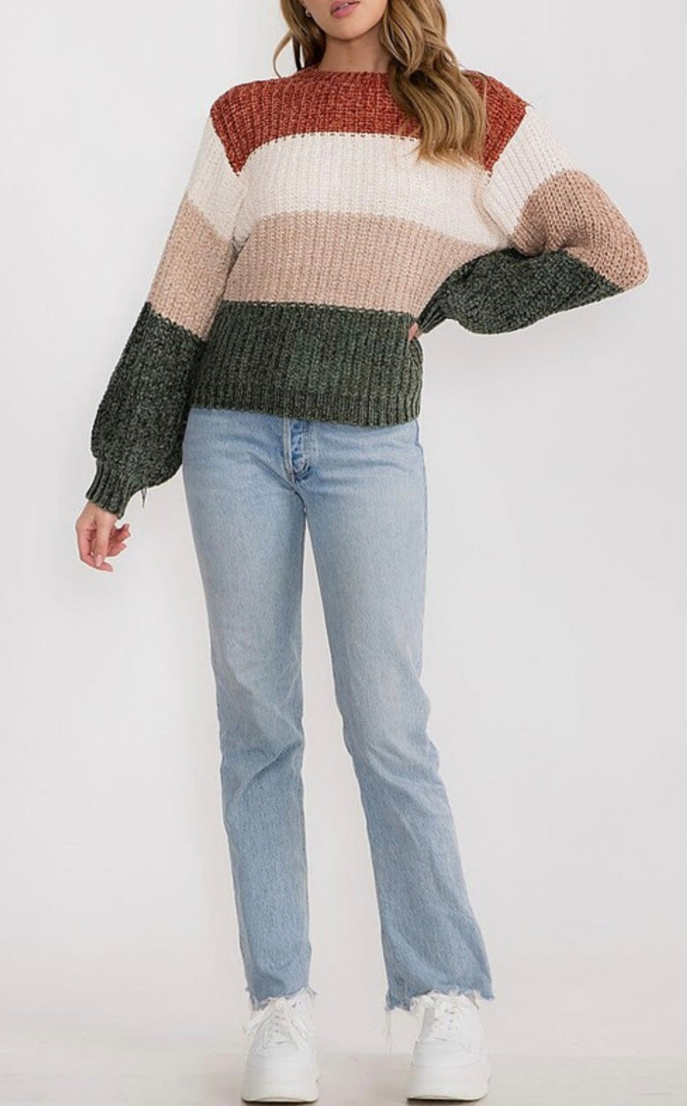 Rust Stripe Sweater