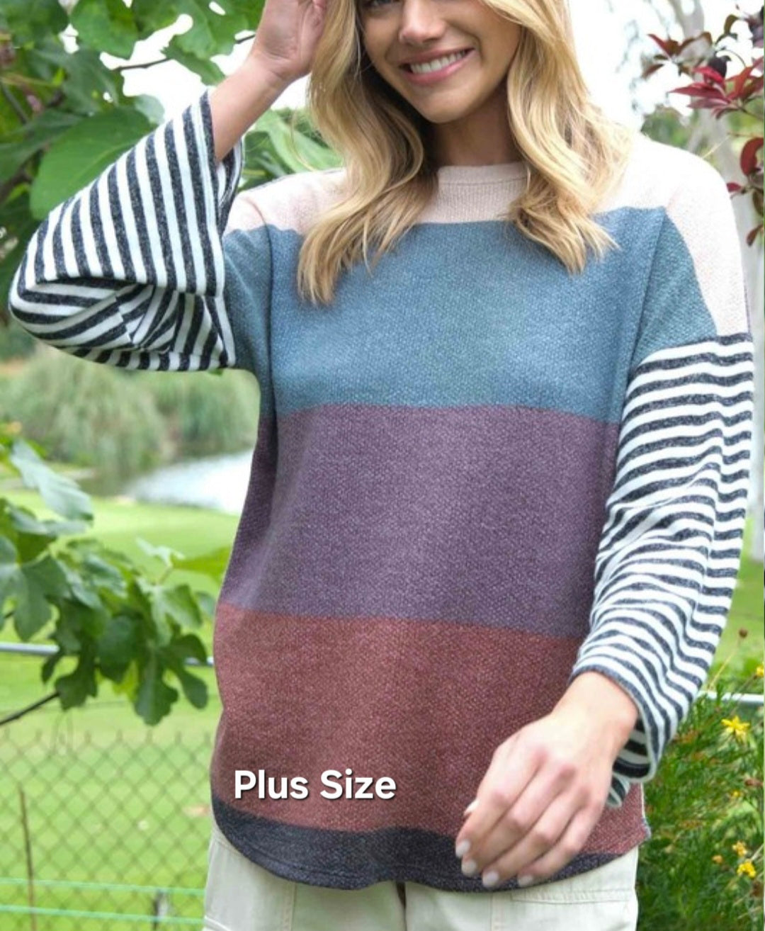 Color Block Stripe PLUS