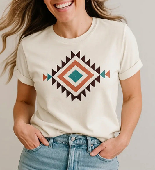 Aztec Print Tee